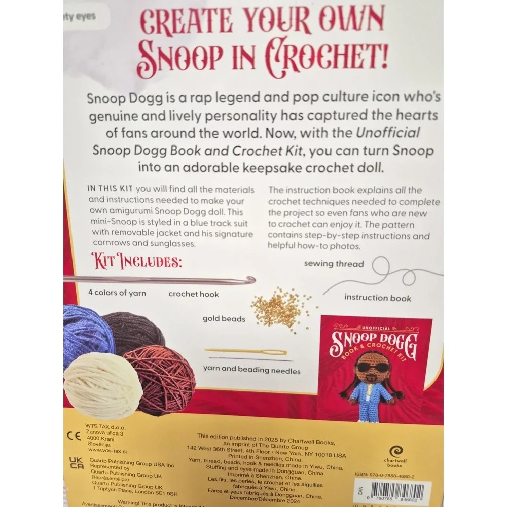 Snoop Dogg Book & Crochet Kit
